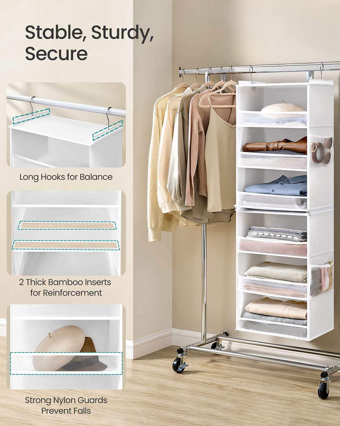 6-Tier Hanging Closet Organizer