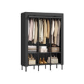 51.2 Inch Wardrobe Closet with 3 Hanging Rails and 6 Shelves