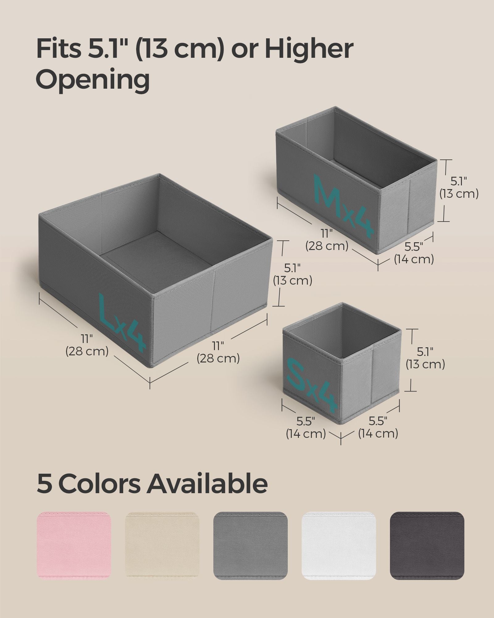 Dresser Drawer Organizers, Set of 12