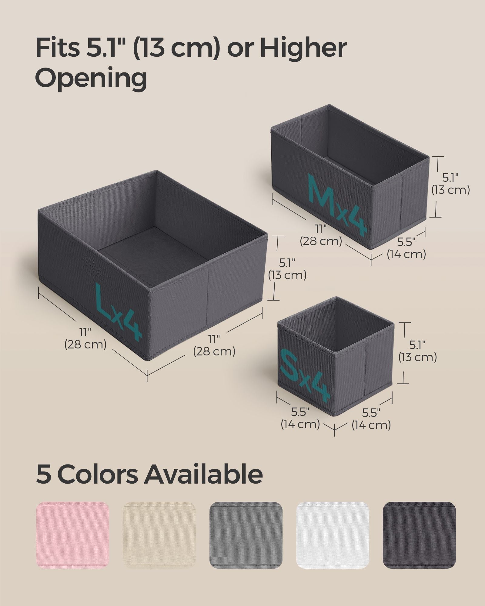 Dresser Drawer Organizers, Set of 12