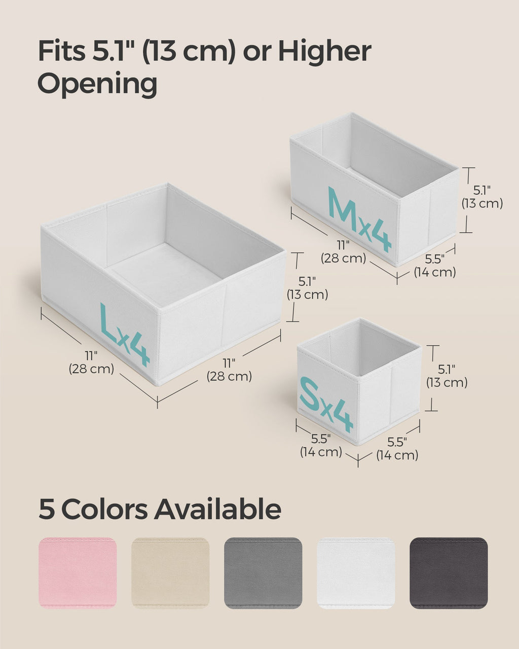 Dresser Drawer Organizers, Set of 12