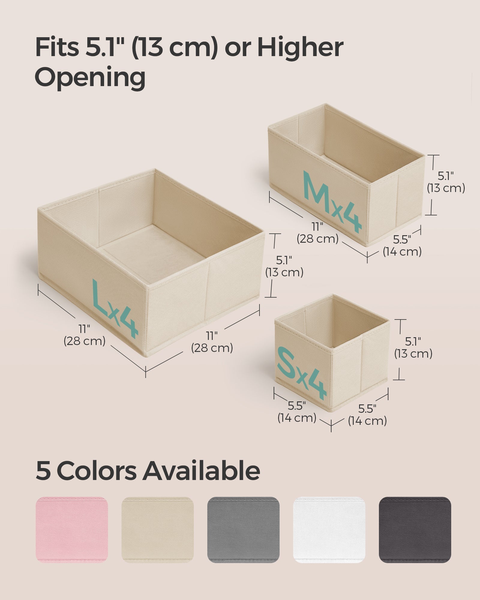 Dresser Drawer Organizers, Set of 12