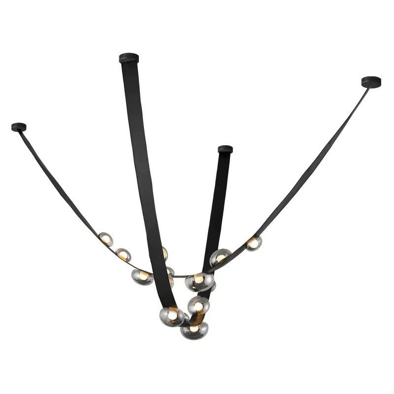 DecorBites™ Italian Light Luxury Leather Chandelier for Dining Room and Living Room