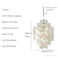 DecorBites™ Aeolian Bells Shell Chandelier for Mediterranean Living Room, Shop, Bar, and Restaurant