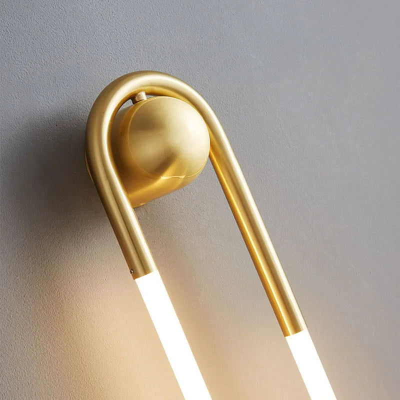 DecorBites™ Ellipse Wall Lights: Gold Black Copper White, 3-Color Dimming