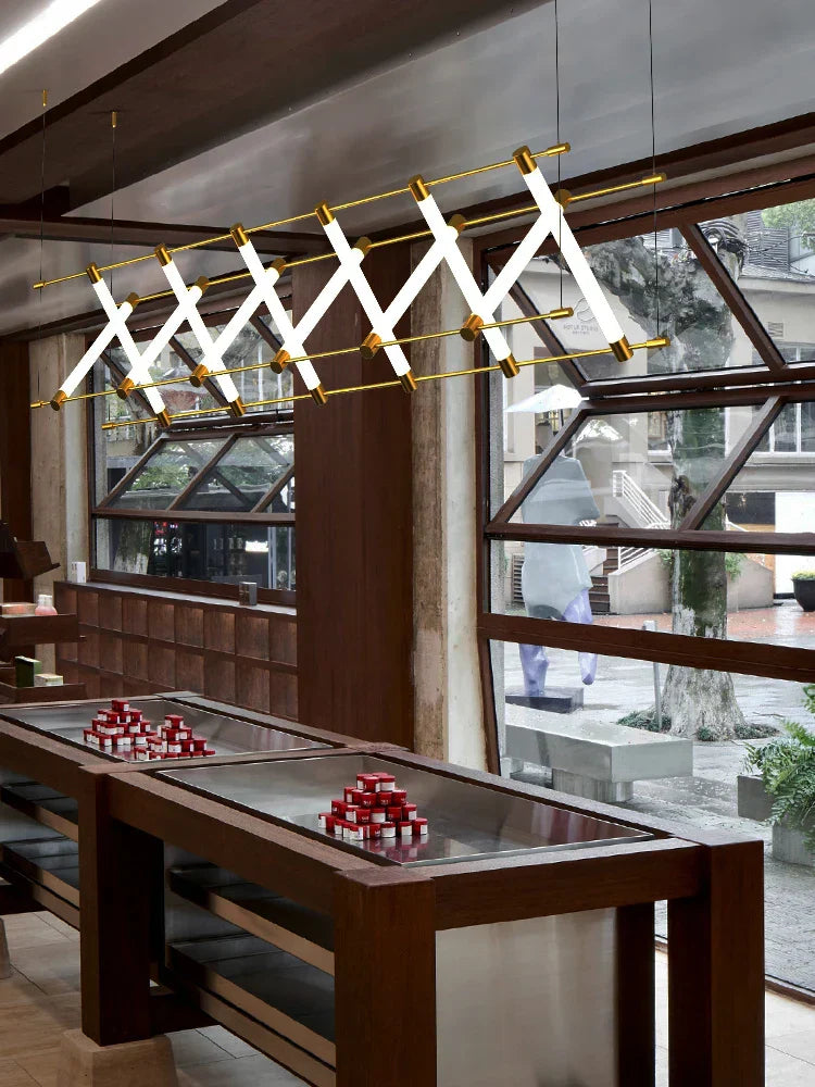 DecorBites™ LED Chandelier: Modern Nordic Industrial Pendant Light for Dining Room and Bar