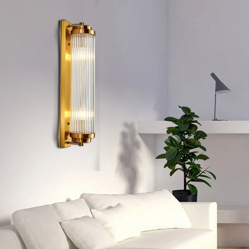 DecorBites™ Crystal Wall Lamp: Modern LED Indoor Lighting for Luxury Living Room, Bedroom, and Aisle