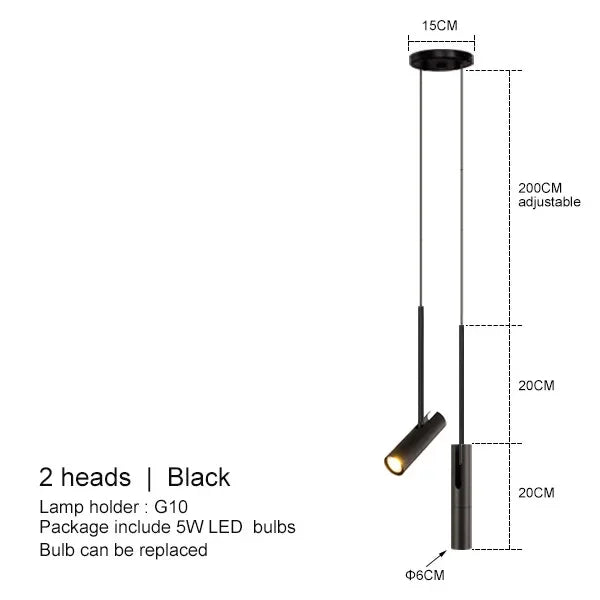 DecorBites™ Adjustable LED Spotlight Chandelier for Bedroom and Living Room
