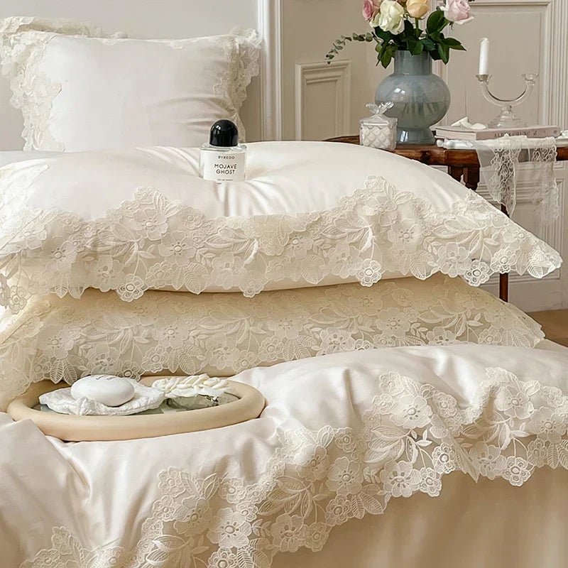 DecorBites™ French Wedding Chic 1000TC Egyptian Cotton Bedding Set