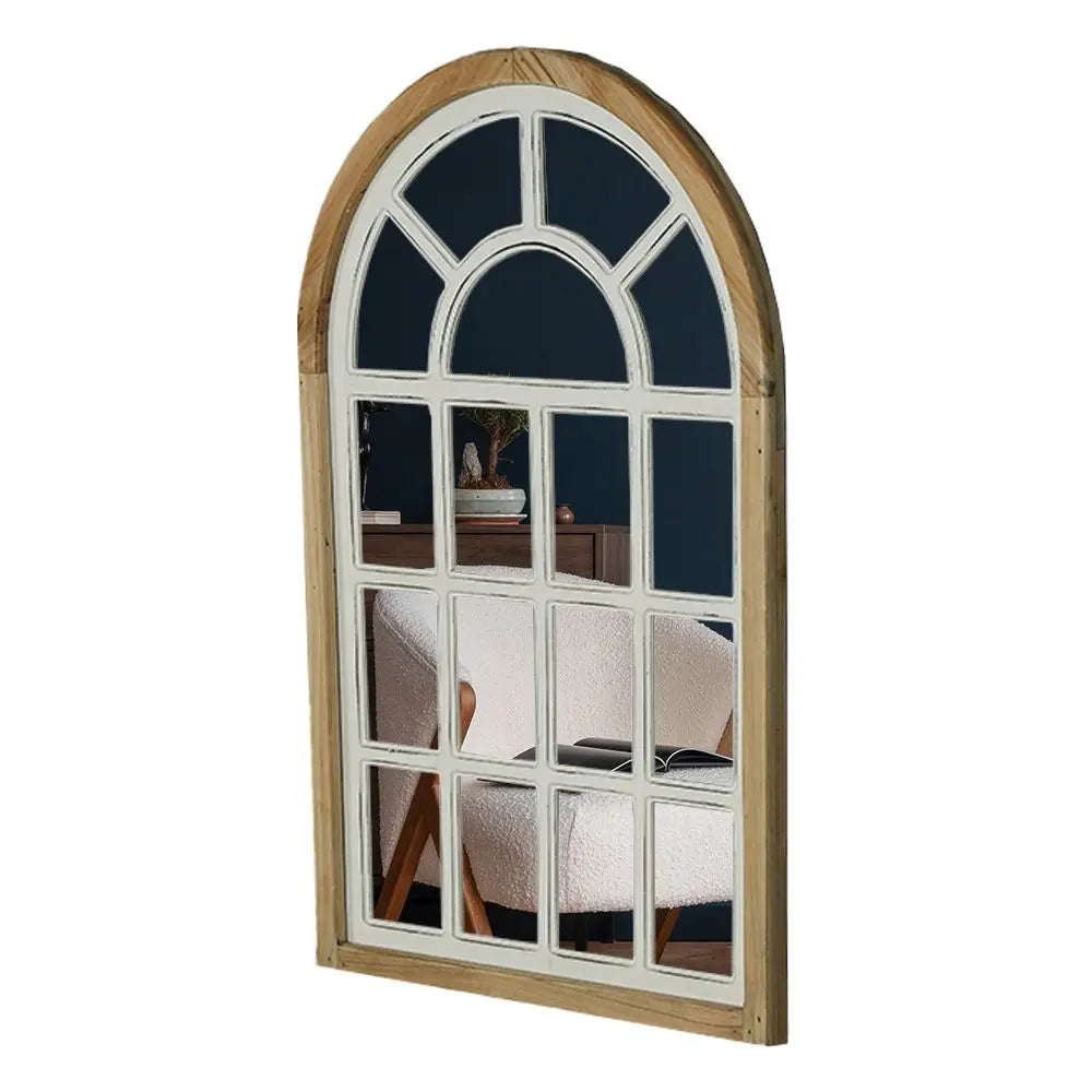 DecorBites™ Gothic Rose Window Carved Mirror for Wall Decor in Living Room, Bedroom