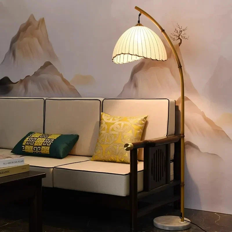DecorBites™ Bamboo Shaped LED Floor Lamp for Living Room Bedroom Study Restaurant Décor