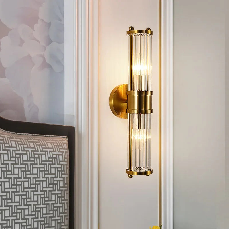 DecorBites™ Crystal LED Wall Lights: Modern Luxury Decor for Kitchen, Living Room, Bedroom, Hallway