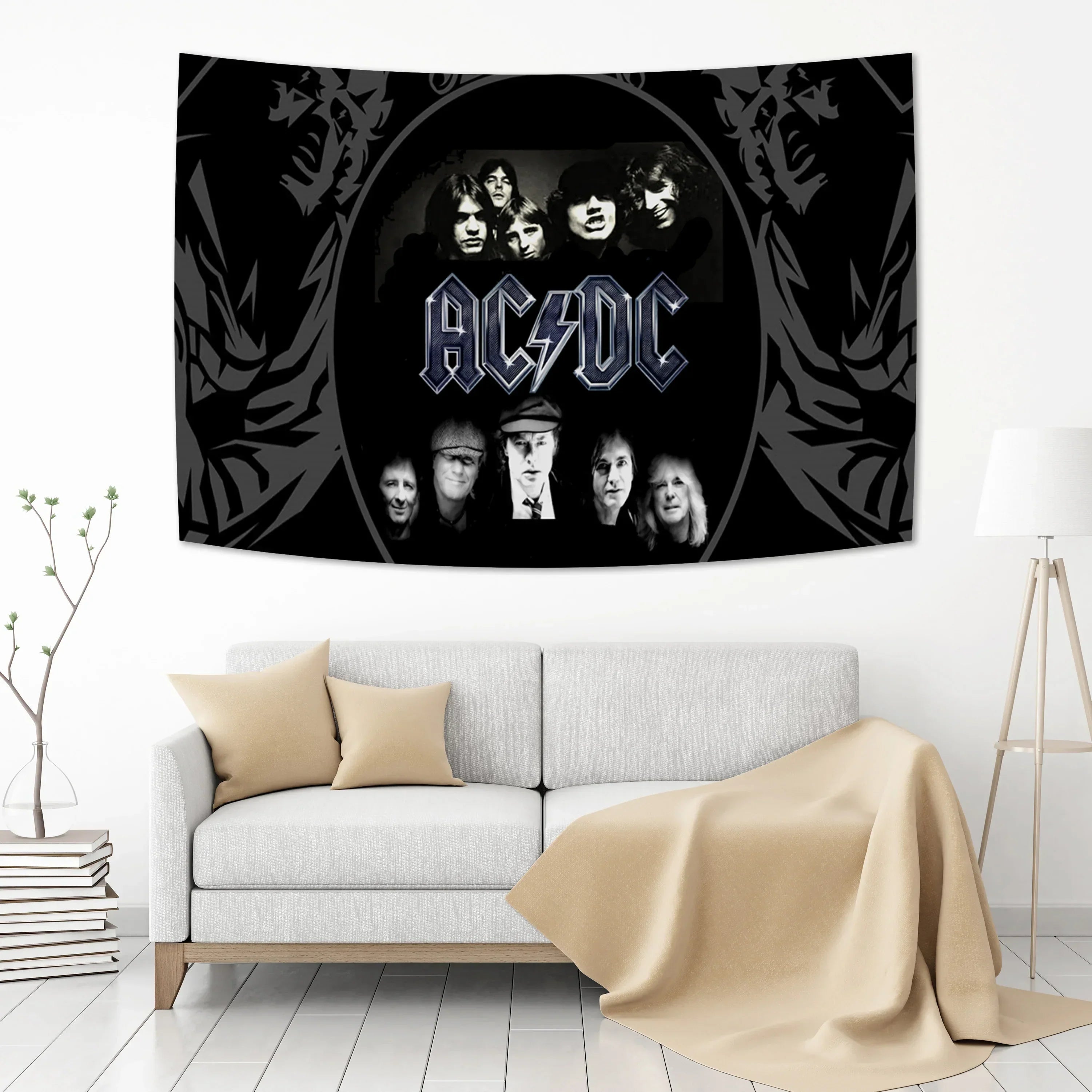 DecorBites™ AC/DC Band Tapestry Wall Hanging Room Decor for Aesthetic Home Decor