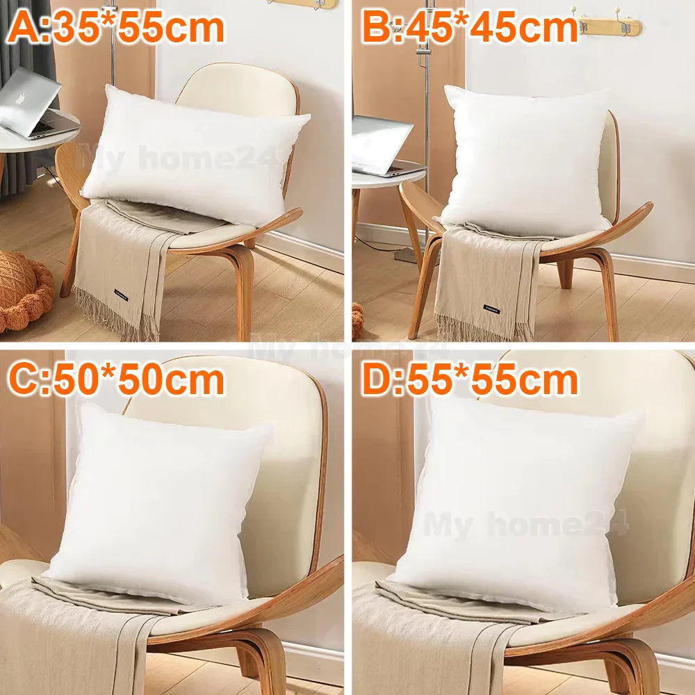 DecorBites™ Cotton-padded Pillow Core for Sofa Car Soft Insert Cushion Core - 35/45/50/55cm