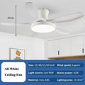 DecorBites™ LED Ceiling Fan with Remote Control for Living Bedroom, 48-60 Inch