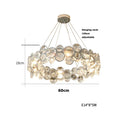 DecorBites™ Crystal Magic Ring Pendant Light for Dinning Room