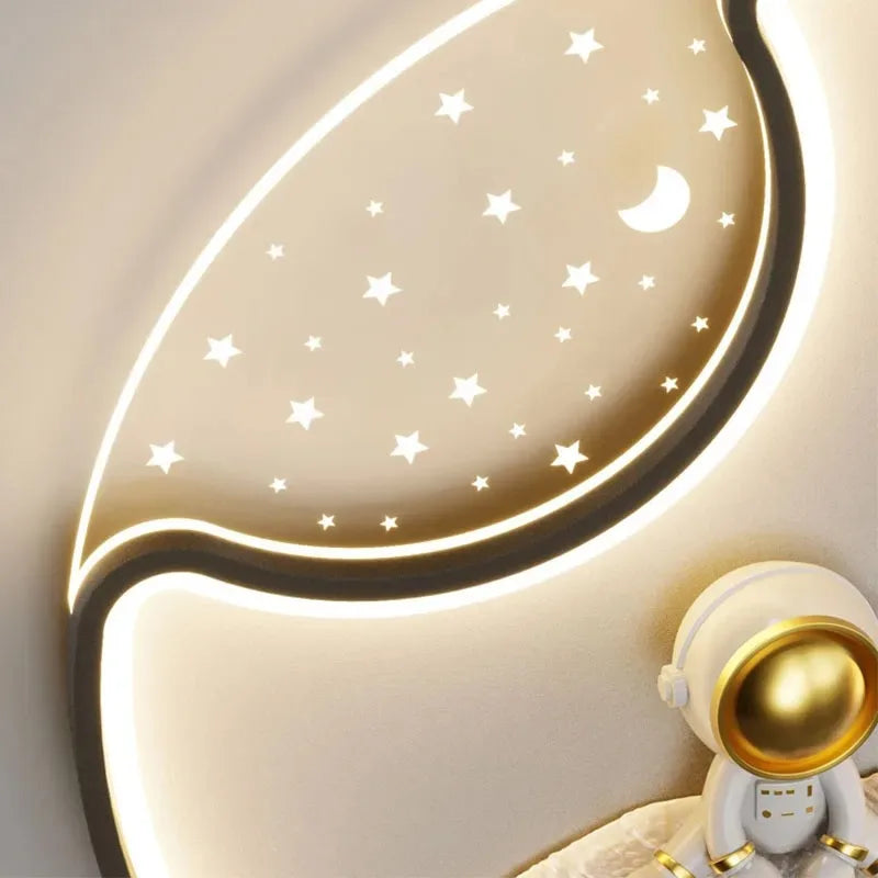 DecorBites™ Kids Astronaut LED Moon Light for Fantastic Eye Care in Bedroom or Living Room