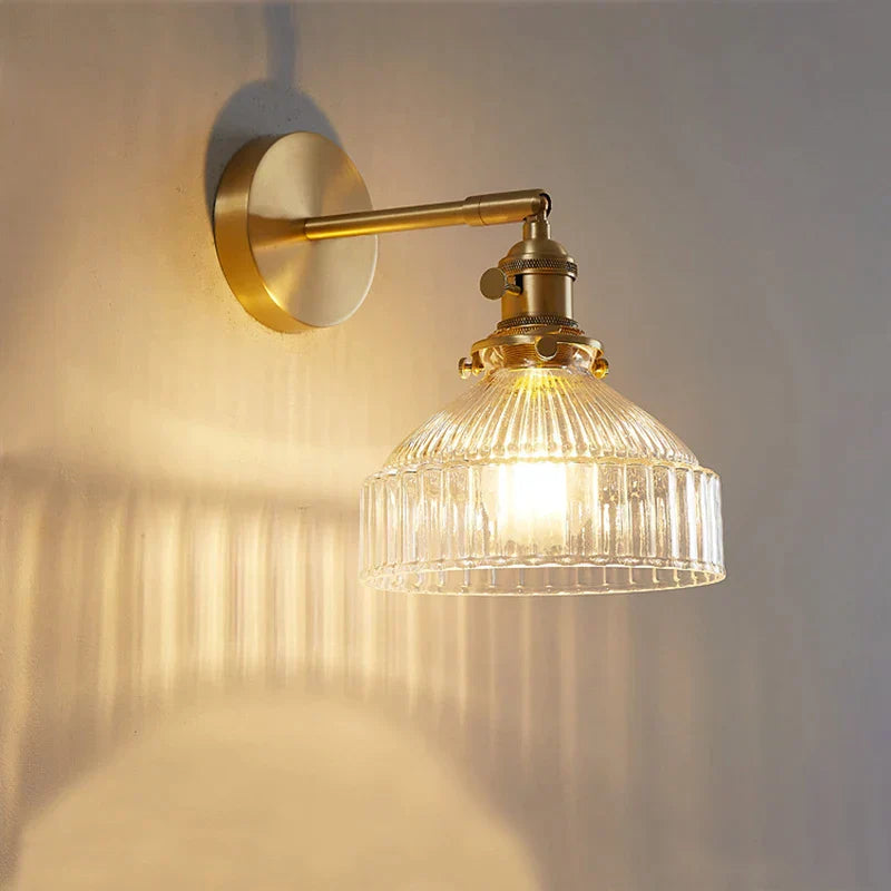DecorBites™ Glass Shade LED Wall Lamp Switched Nordic Light for Luxury Living Room