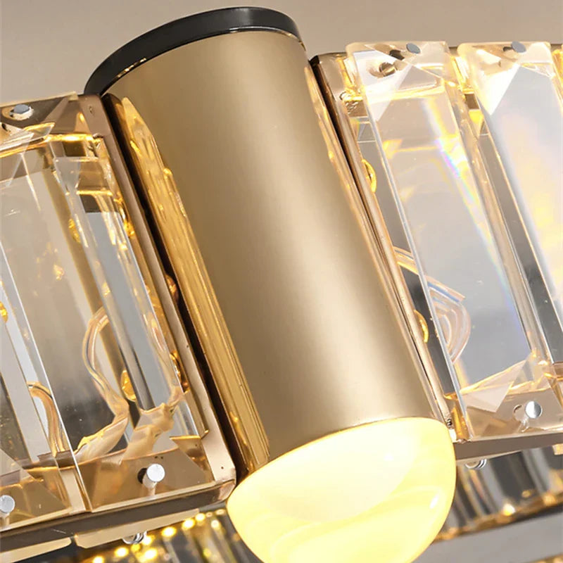 DecorBites™ Crystal Ceiling Chandelier LED Indoor Lighting for Living Room Bedroom Study