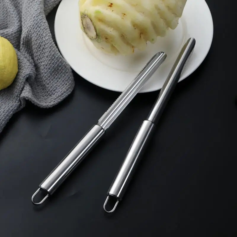 DecorBites™ Fruit Corer & Slicer Combo - Stainless Steel Non-slip Peeler & Shovel