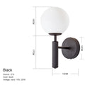 DecorBites™ Glass Ball Mirror Wall Lights for Bedroom Living Room Decor