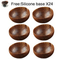 DecorBites™ Coconut Bowl Set with Wooden Spoon: Natural Handmade Tableware for Desserts, Fruits, Salads