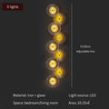 DecorBites™ Crystal Wall Lamp: Modern Glass LED Sconces for Living Room, Bedroom, and Corridor
