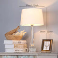 DecorBites™ Crystal Table Lamp LED Light Fixture with Remote Control