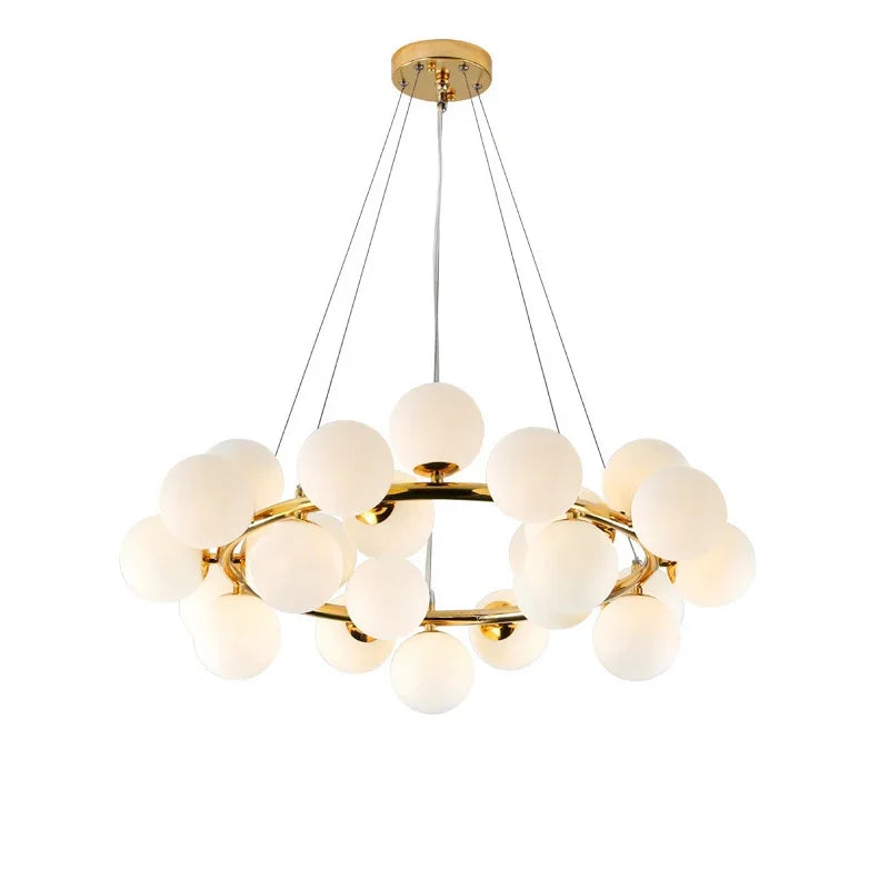 DecorBites™ Glass Ball LED Chandelier Pendant for Living Dining Room