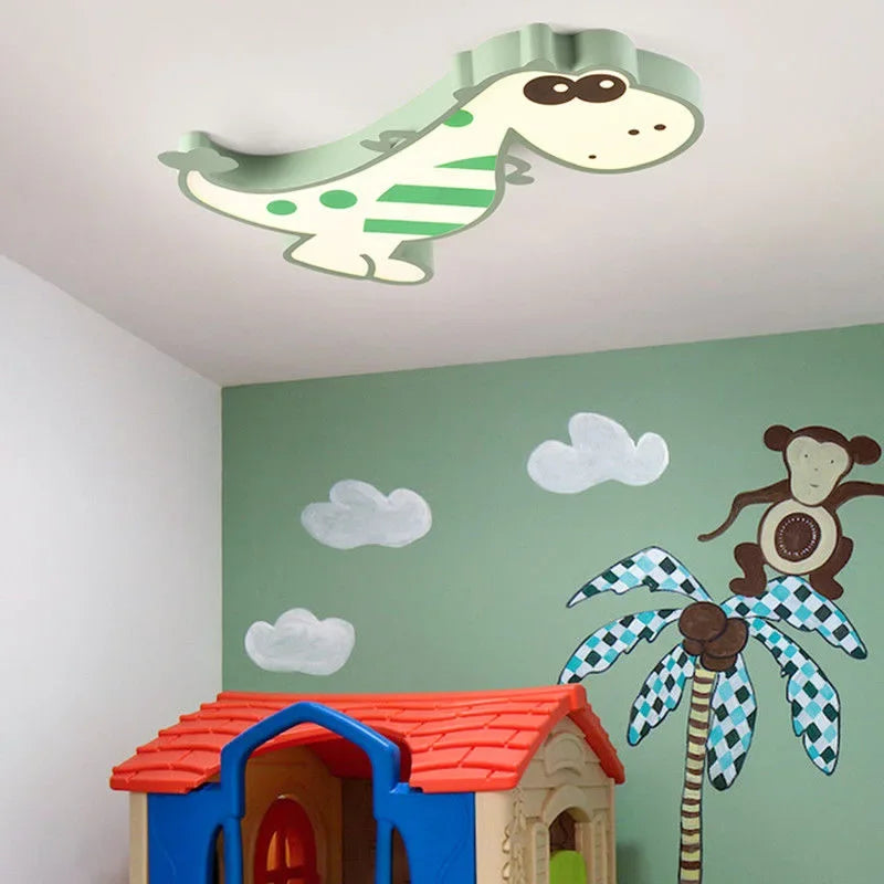 DecorBites™ Dinosaur Animal Kids Ceiling Lamp Smart LED Lightingjuvenile Bedroom Modern Cartoondino