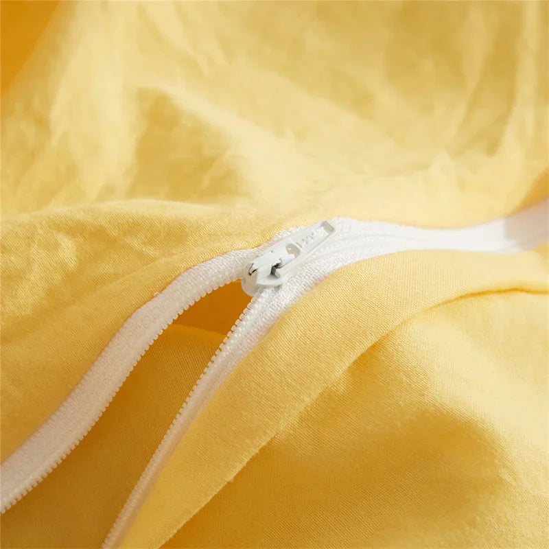 DecorBites™ Furball Tasseles Bedding Set | King/Queen Duvet Cover & Washed Quilt Cover Set