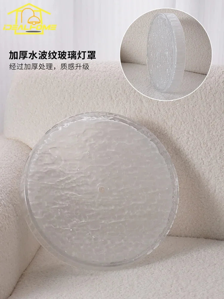 DecorBites™ Cream Wind LED Iron Glass Ceiling Light - Retro Design, Bauhaus Style