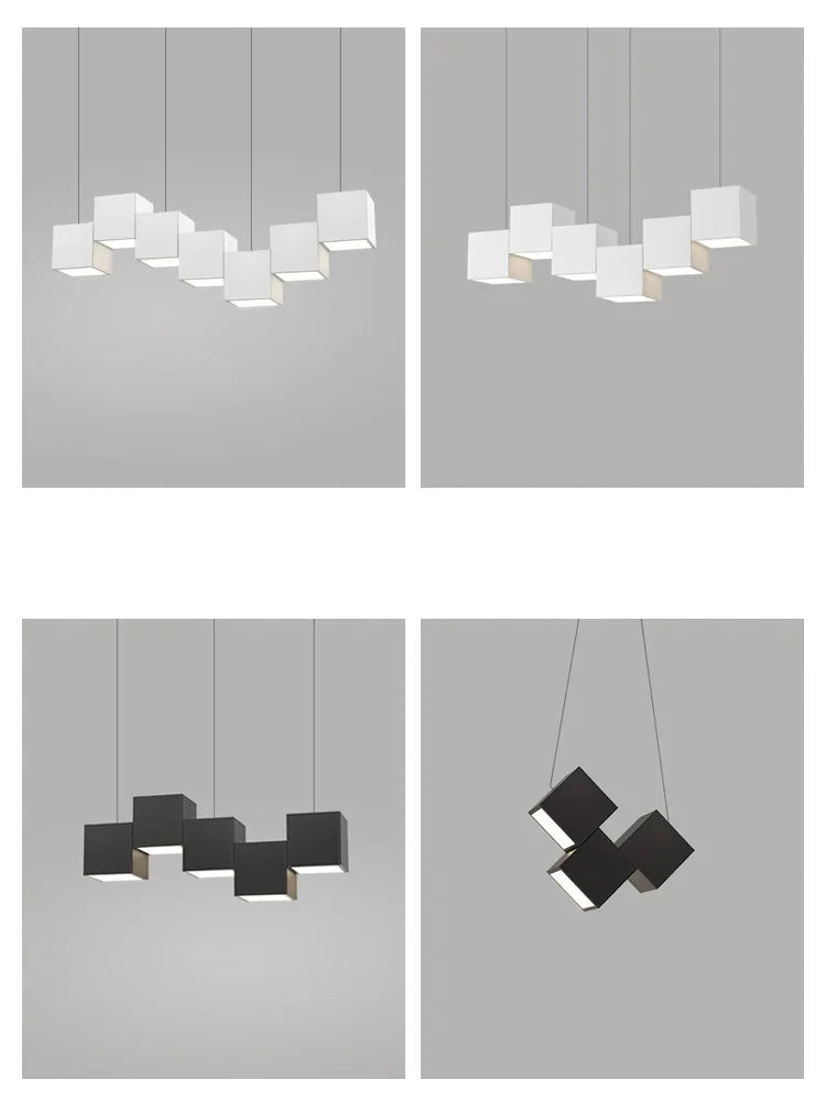 DecorBites™ Geometric Dining Room Pendant Lights: Modern Design for Bar & Office Tables
