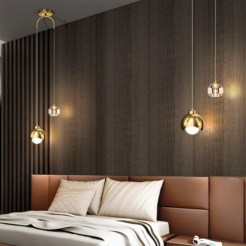 DecorBites™ Glass Ball Pendant Chandelier for Luxury Living Room, Bedroom, Hotel Villa