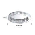 DecorBites™ Crystal Circle LED Ceiling Chandelier for Modern Living Room, Bedroom, and Study