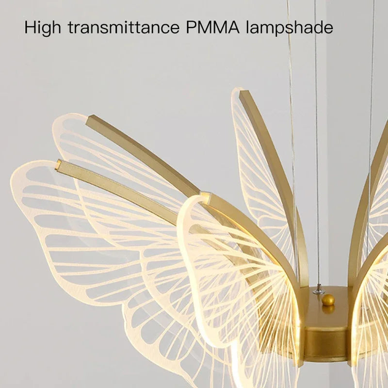 DecorBites™ LED Butterfly Chandeliers: Modern Lighting Fixtures for Home Decor