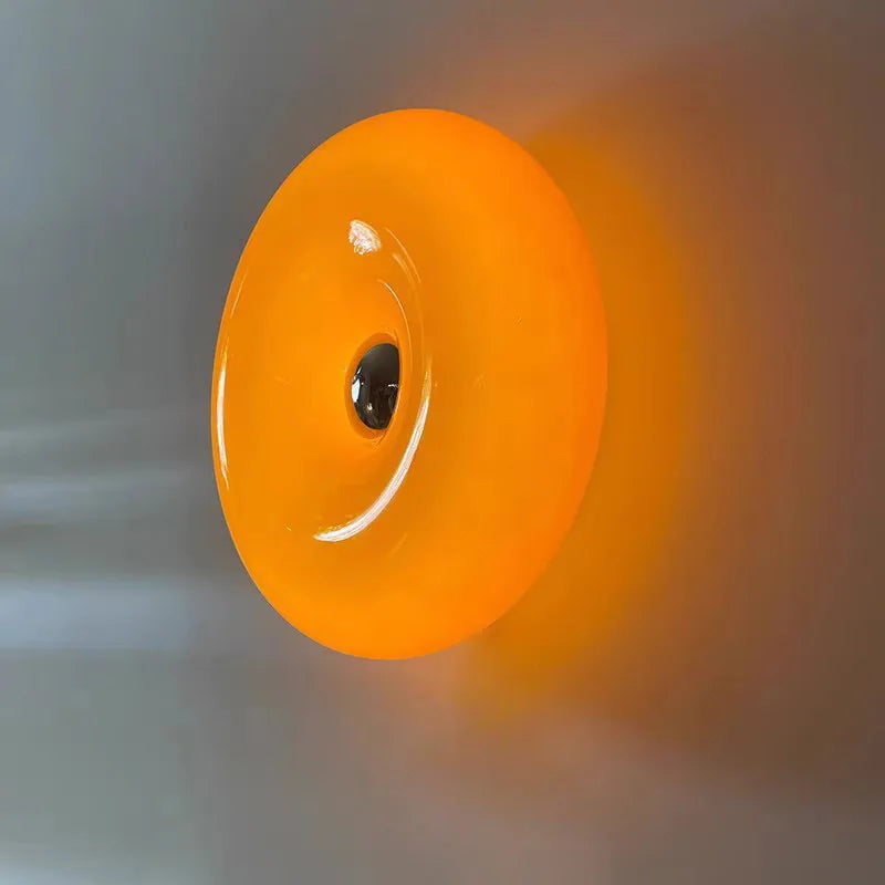 DecorBites™ Glass Donut LED Wall Sconce for Living Room Bedroom Hallway Balcony Lighting