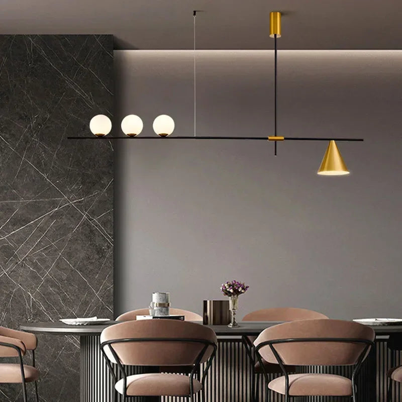 DecorBites™ Glass Chandelier Pendant Light for Dining Room Kitchen Fixtures