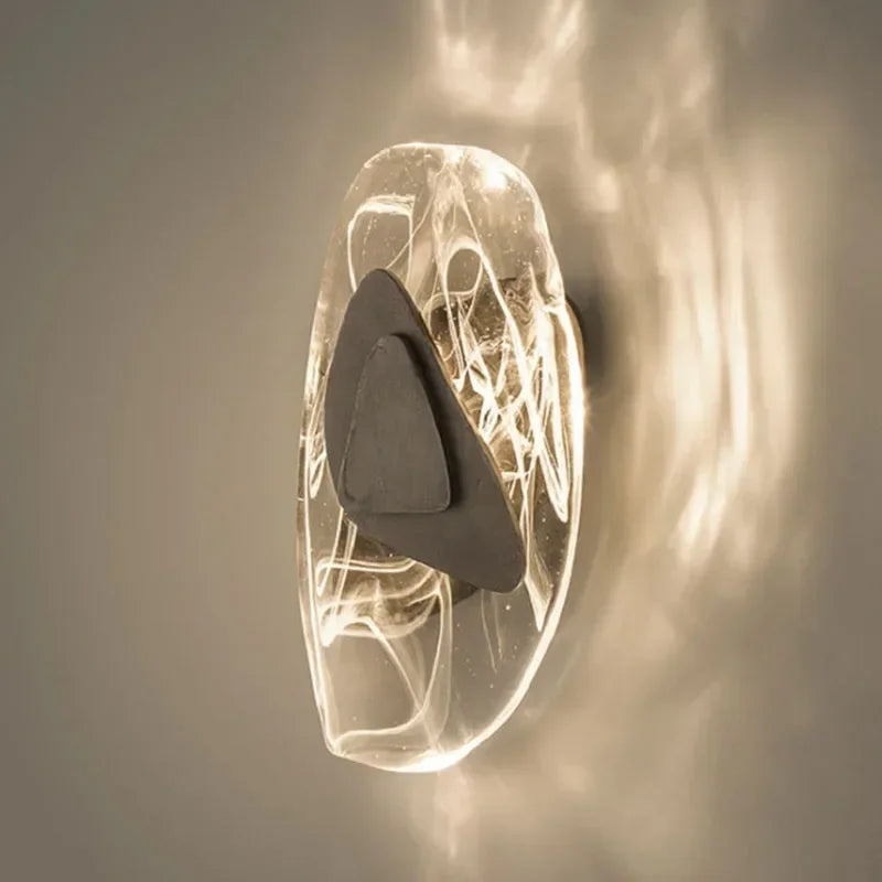 DecorBites™ Crystal Wall Lamp: Modern Bedroom & Living Room LED Lighting