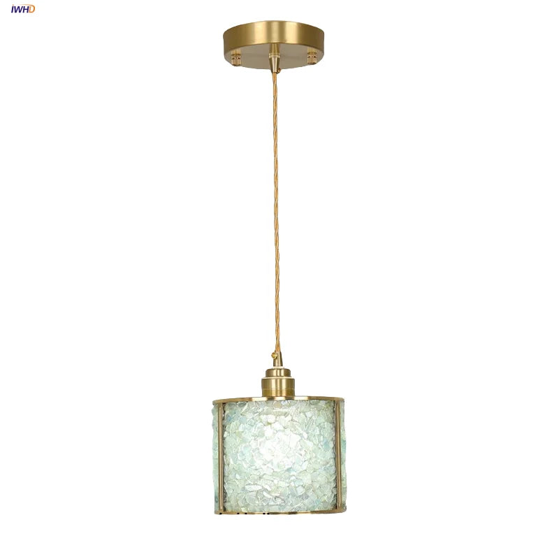 DecorBites™ Crystal Glass LED Pendant Light Fixture, Adjustable Height, Modern Luxury Design