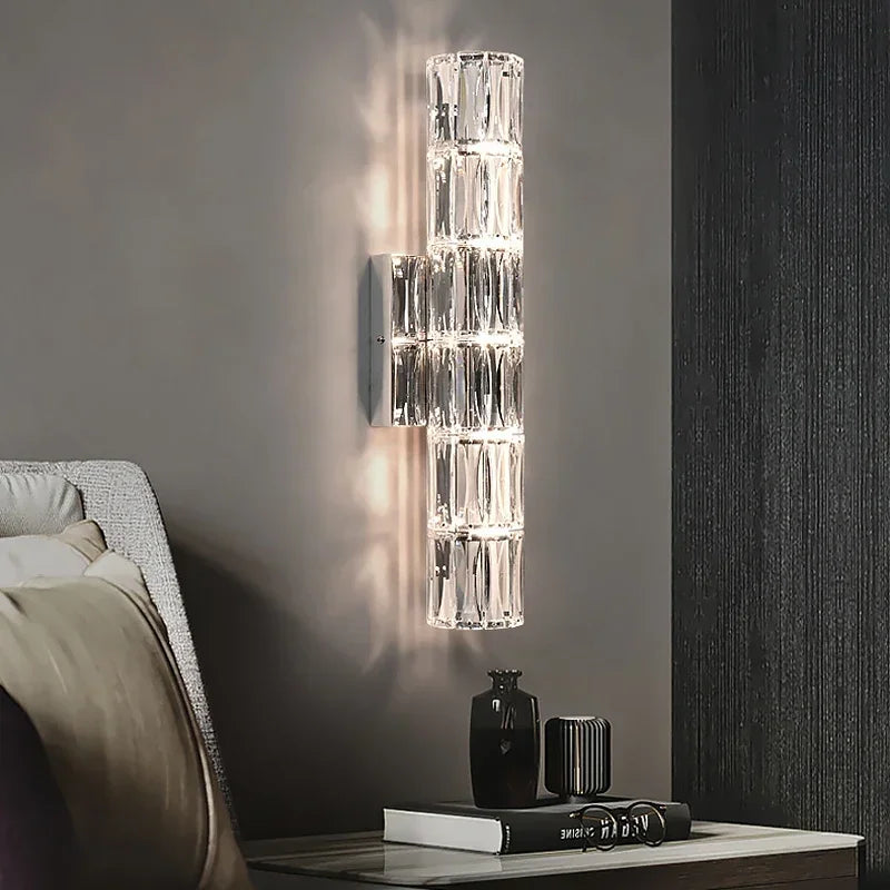 DecorBites™ Crystal Wall Light: Luxury Nordic Style for Living Room & Bedroom