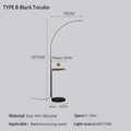 DecorBites™ LED Art Floor Lamp Modern Design Black White Gold Living Room Decoration