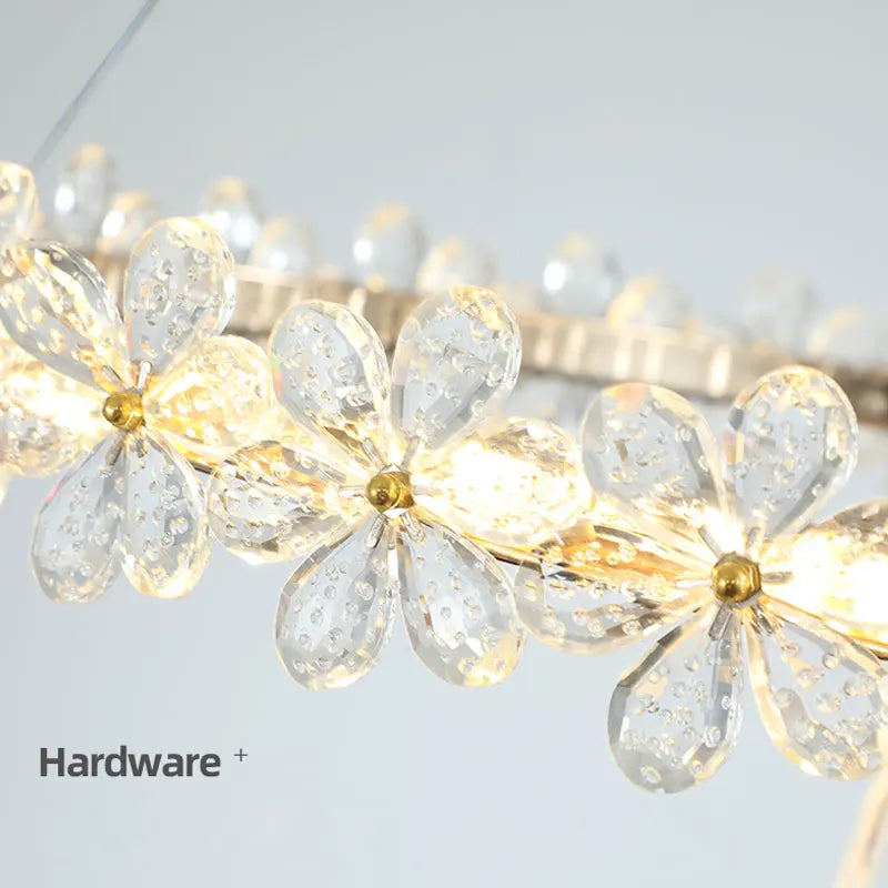 DecorBites™ Crystal LED Chandelier for Home Decor & Luxury Lighting