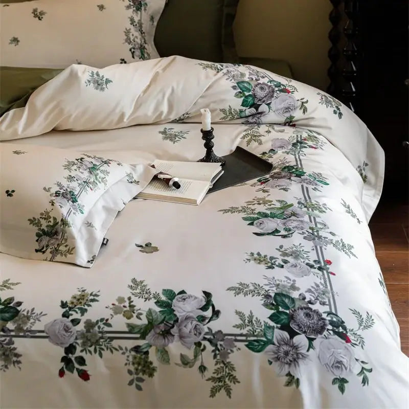 DecorBites™ American Pastoral 1000TC Egyptian Cotton Floral Bedding Set