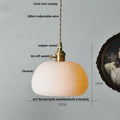 DecorBites™ Copper Wood LED Pendant Light: Ceramic Modern Tassel Hanging Lamp