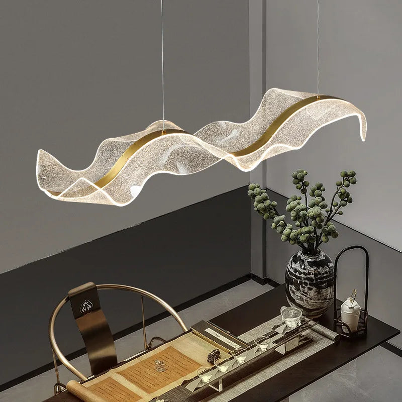 DecorBites™ Gold Acrylic LED Pendant Lamps - Nordic Design for Home Decor Lighting