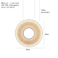 DecorBites™ Dix Heures Round Fabric LED Pendant Light for Parlor, Hotel, and Dining Room