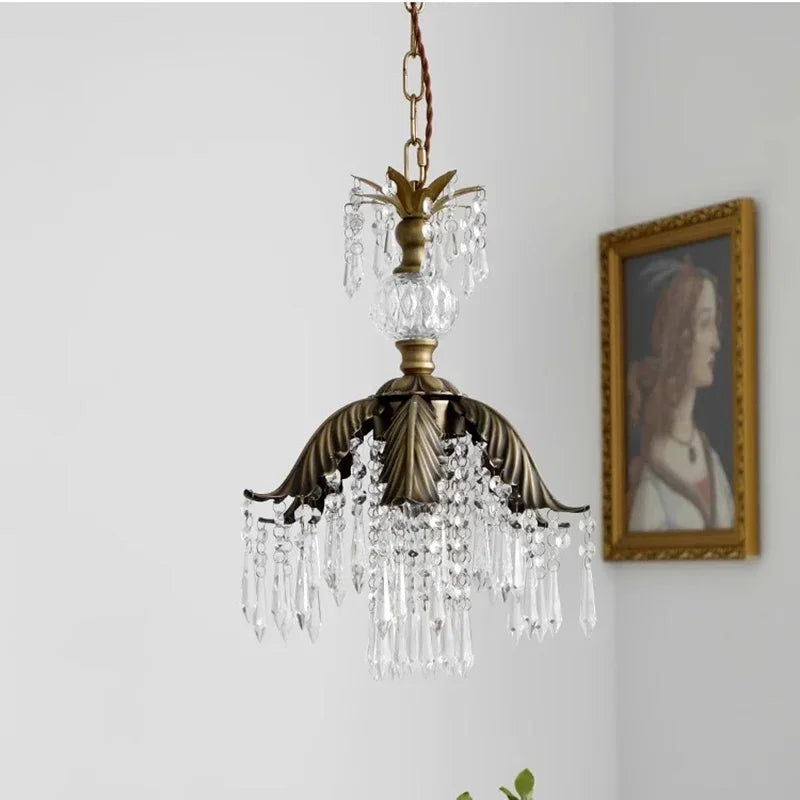 DecorBites™ Brass Pendant Chandelier for Retro Restaurant, Bedroom, Hallway