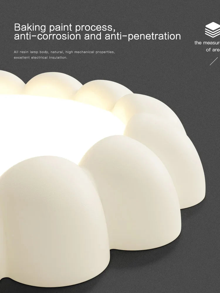DecorBites™ Cream Wind Bedroom Ceiling Lights - Full Spectrum Internet Celebrity Design
