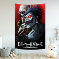 DecorBites™ Death Note Aesthetic Tapestry for Bar Cafe Decor - Hot Anime Art Flag
